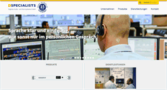 Desktop Screenshot of dspecialists.de