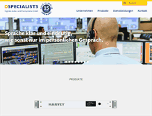 Tablet Screenshot of dspecialists.de